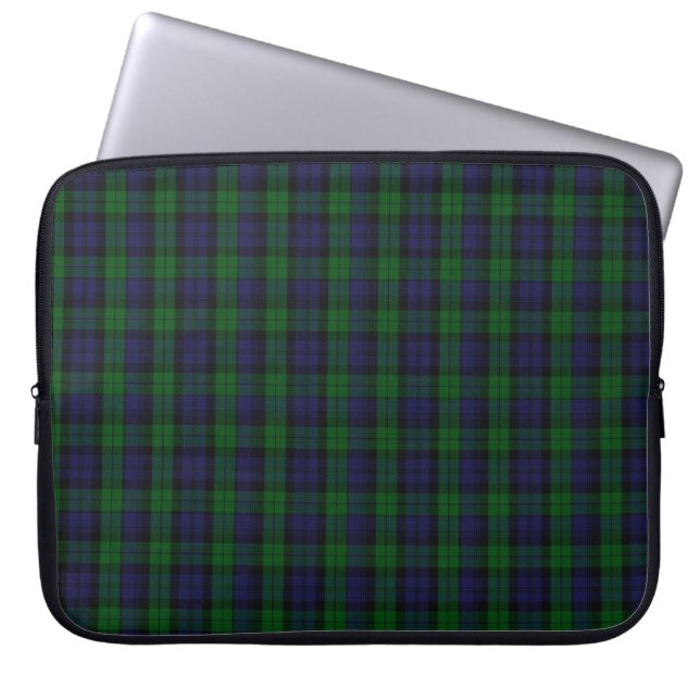 Blackwatch Tartan Laptop Fodral (Framsidan)