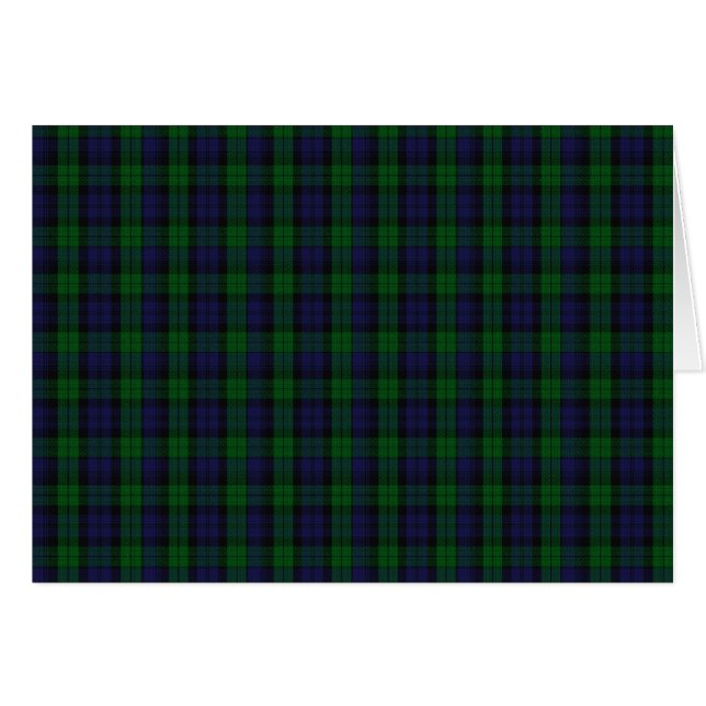 Blackwatch Tartan OBS Kort (Framsidan Horizontal)