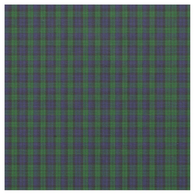 Blackwatch Tartan Tyg (Närbild)