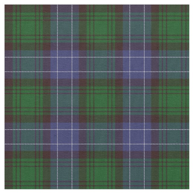 Blackwatch Tartan Tyg (Närbild)