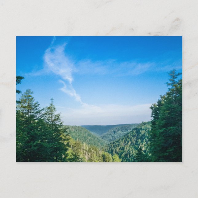 Blackwater Canyon, Väster Virginia Vykort (Framsida)
