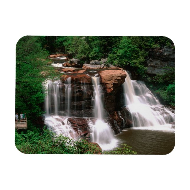 Blackwater Falls, Väster Virginia, scenisk. Magnet (Horisontell)