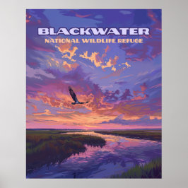 Blackwater National Wildlife Refuge Park Maryland Poster