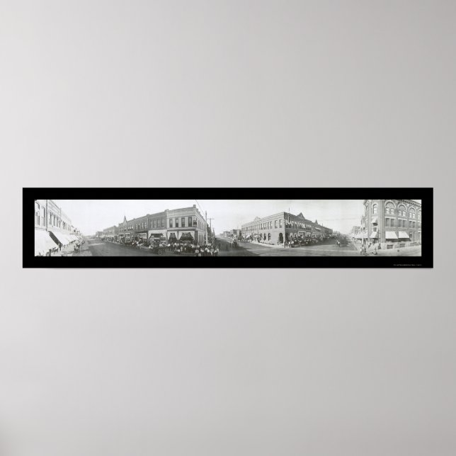 Blackwell, Oklahoma Photo 1910 Poster (Framsidan)