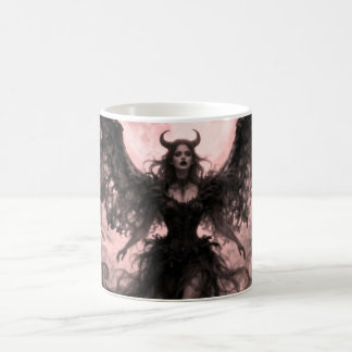 Blackwing Moon - AI Fantasy Digital konsttryck Kaffemugg