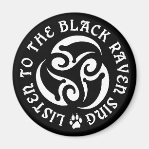 Blackwolf Majik - korpsvart gudinnasjungamagnet Magnet