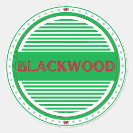 Blackwood City Pride Emblem – Walisisk Identitet Runt Klistermärke