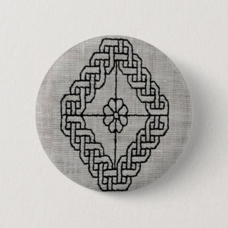 Blackwork embroidery button knapp