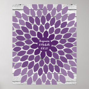 Blad - 100 Namnteckning Poster gäst Bok
