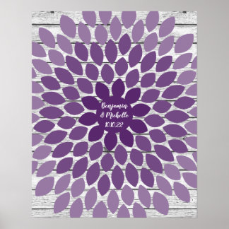 Blad - 100 Namnteckning Poster gäst Bok