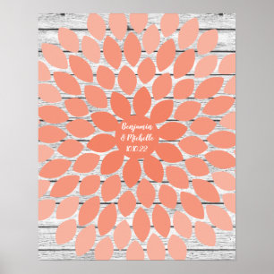 Blad - 75 Namnteckning alternativ utskrift av gäst Poster