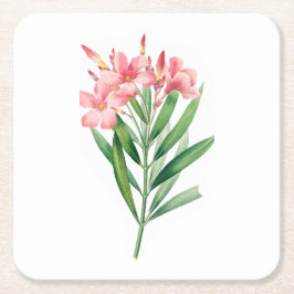 Blad: A005 Oleander - Underlägg Papper Kvadrat