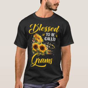 Blad att kallas Grams Mors dag Solros T Shirt