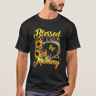 Blad att kallas Mamma Solros Älskare Grandm T Shirt