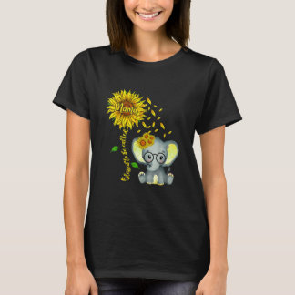 Blad att kallas Mamma Solros Elephant T Shirt