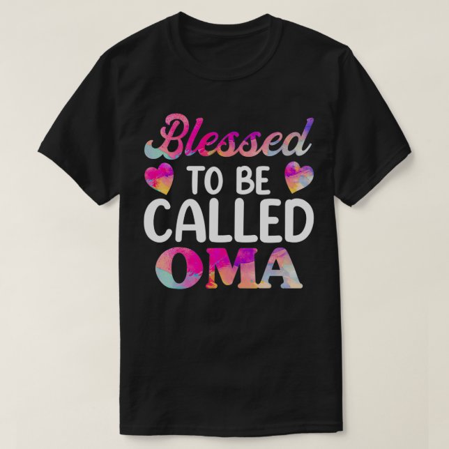 Blad att kallas Oma s, Mors dag German Gra T Shirt (Design framsida)