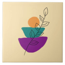 Blad boho illustration