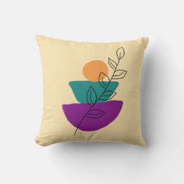 Blad boho illustration kudde