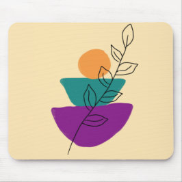 Blad boho illustration musmatta