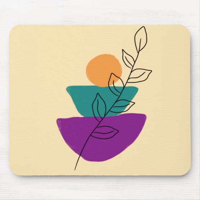 Blad boho illustration musmatta (Framsidan)