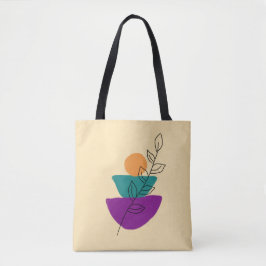 Blad boho illustration tygkasse