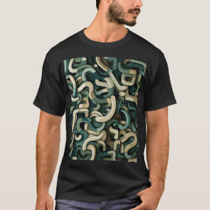 Blad, brutna och i lager t shirt
