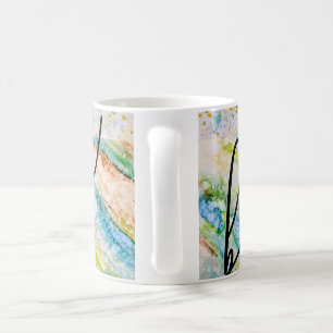 "Blad", enkel abstrakt mugg