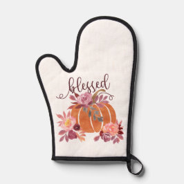 Blad - Fall Pumpkin med Rosa Flowers