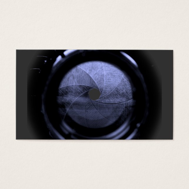 blad för linsbländning visitkort (Framsidan)