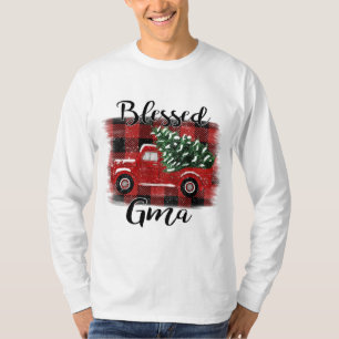 Blad Gma Red Lastbil Vintage jul Träd T Shirt
