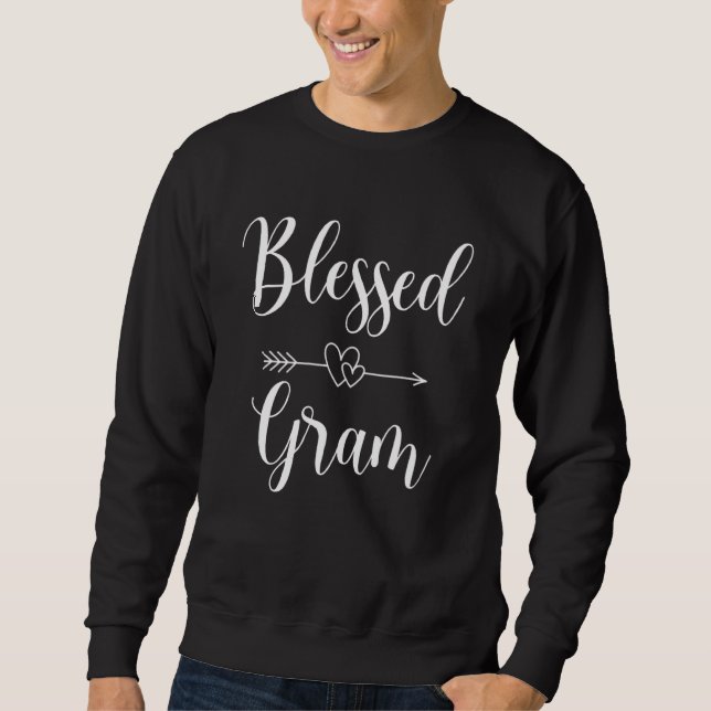 Blad Gram Grandmor Mors dag Lång Ärmad Tröja (Framsida)