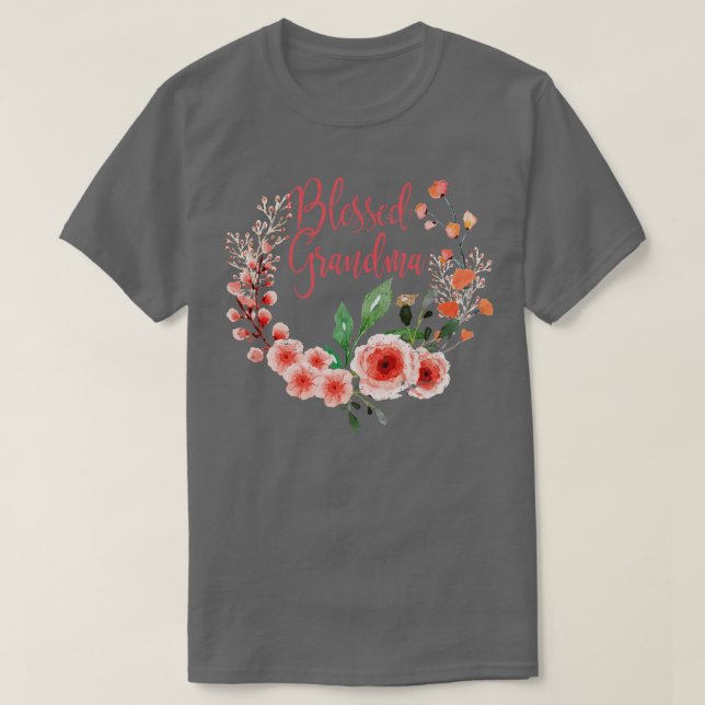 Blad Grandma Mors dag T Shirt (Design framsida)