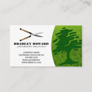  blad   Gräs   TRÄD LOGOTYP Visitkort