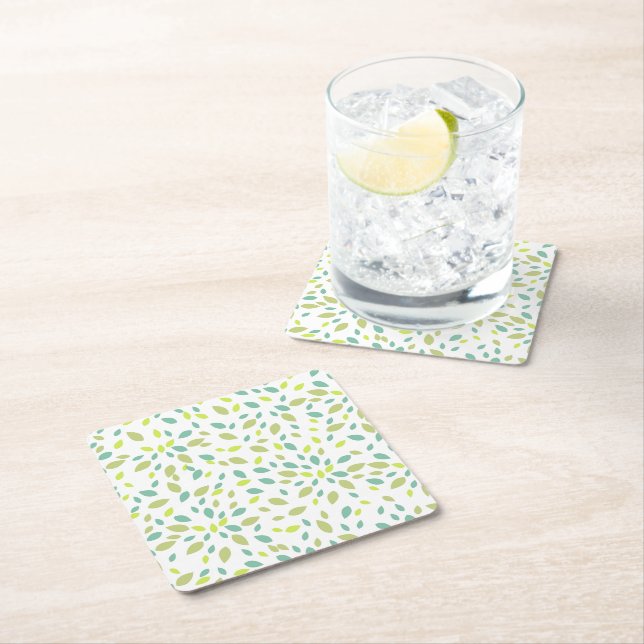 Blad (Gröna) Underlägg Papper Kvadrat (Insitu)