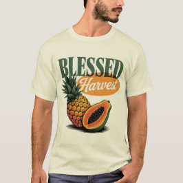 Blad Harvest Pineapple Papaya Retro Tee
