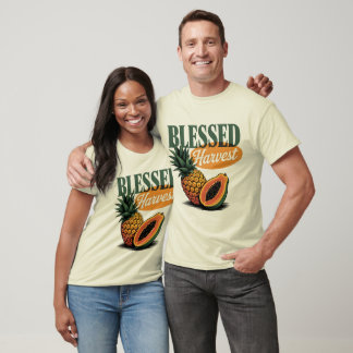 Blad Harvest Pineapple Papaya Retro Tee