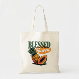 Blad Harvest Pineapple Papaya Retro Tee Tygkasse