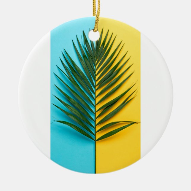 blad julgransprydnad keramik (Framsidan)