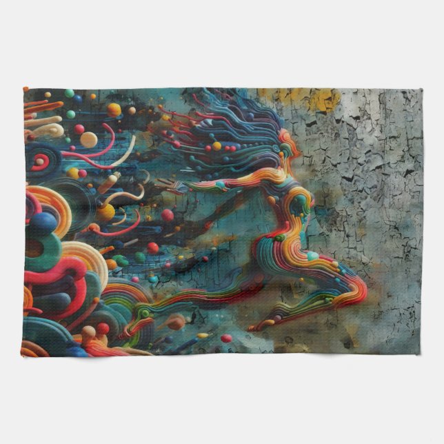 Blad Kökshandduk (Horisontell)