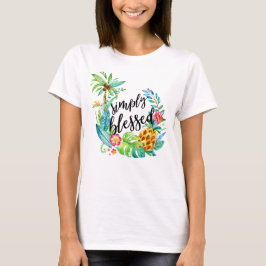 Blad kristen Religiösa Tropical Greenery T Shirt