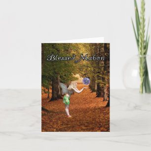 Blad mabon helgkort