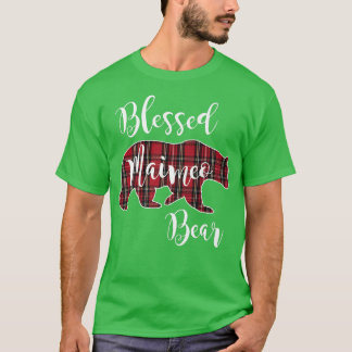 Blad Maimeo Bear Red Tartan Play Roligt Grandma G T Shirt