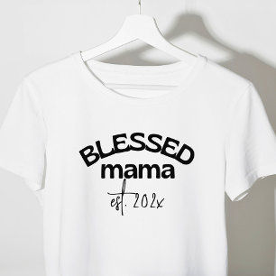 Blad Mamma, Etablerad år Svartvit T Shirt