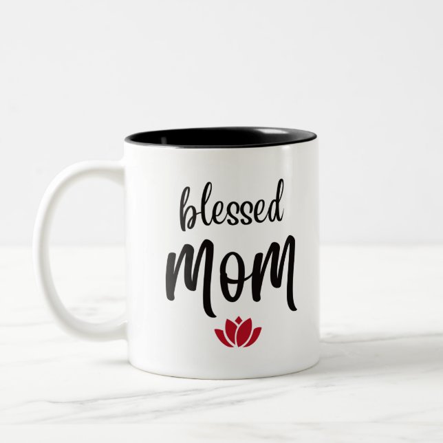 Blad Mamma Två-Tonad Mugg (Vänster)