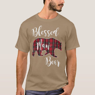 Blad Maw Bear Red Tartan Play Mönster MammaMajor T Shirt