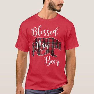 Blad Maw Bear Red Tartan Play Mönster MammaMajor T Shirt