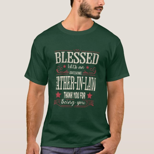 Blad med en Fantastisk FatherinLaw-gåva T Shirt (Framsida)