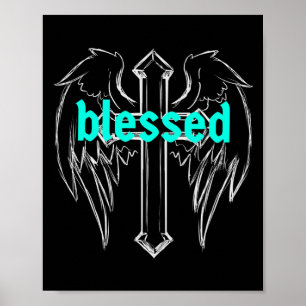 Blad med Kor och gel Vinge Poster