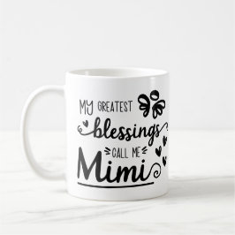 Blad Mimi - Best Grandma - Lägg till bild - Cute Kaffemugg