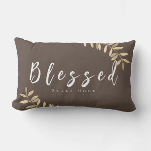 Blad Modern Brown Lumber Pillow Lumbarkudde